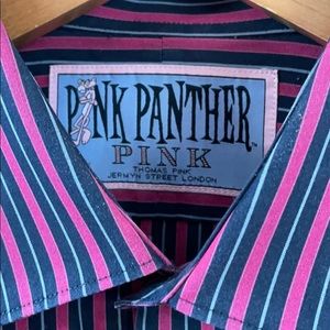 Thomas pink men’s long sleeve dress shirt